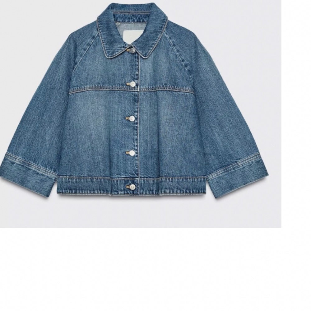 ZARA TRF LAYERED DENIM JACKET in size XS